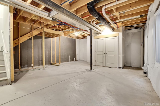 8458 Parkland St, Broomfield, CO 80021 - unfinished below grade area with stairs