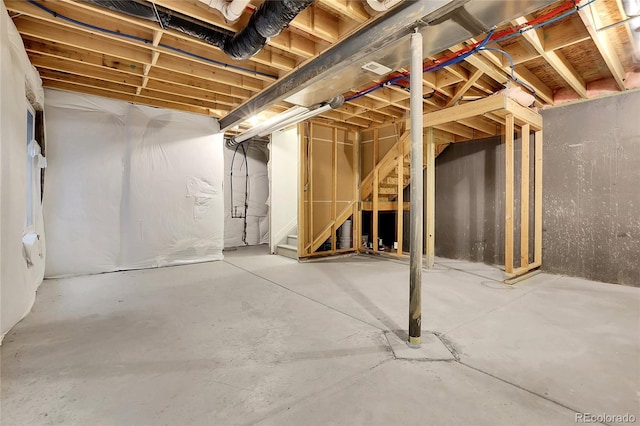 8458 Parkland St, Broomfield, CO 80021 - unfinished basement with stairway