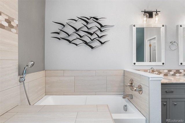 9365 Erminedale Dr, Lone Tree, CO 80124 - full bathroom featuring vanity and a bath