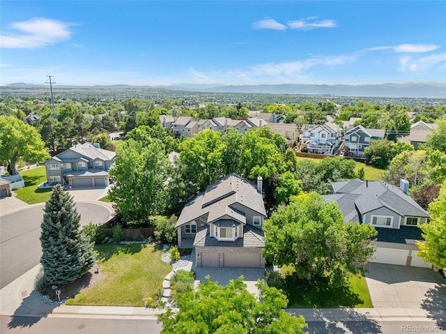9365 Erminedale Dr, Lone Tree, CO 80124 - aerial perspective of suburban area featuring a mountainous background