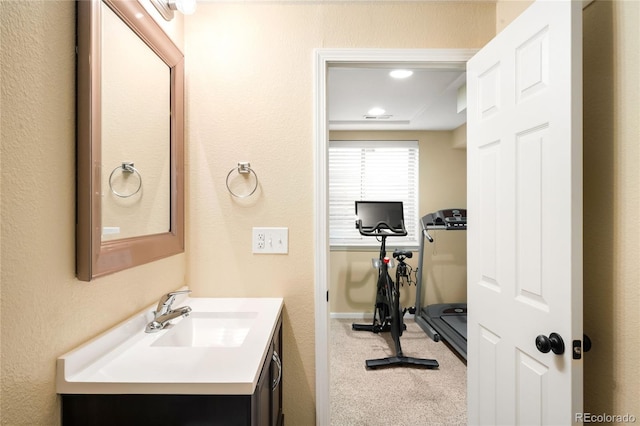 20389 E Powers Pl, Centennial, CO 80015 - bathroom with vanity and baseboards