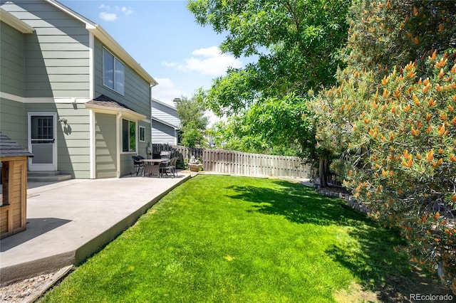 20389 E Powers Pl, Centennial, CO 80015 - view of yard featuring a patio area