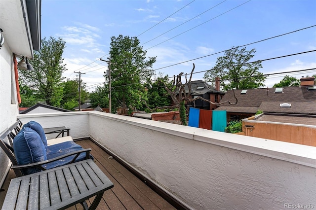 view of balcony