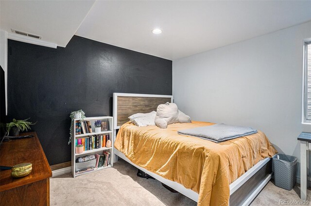 9924 Silver Maple Way, Highlands Ranch, CO 80129 - carpeted bedroom with recessed lighting and an accent wall