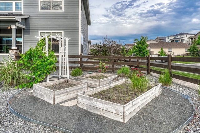 11821 Discovery Ln, Parker, CO 80138 - view of yard featuring a vegetable garden and a residential view