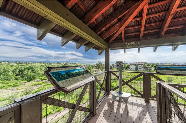 11821 Discovery Ln, Parker, CO 80138 - view of wooden deck