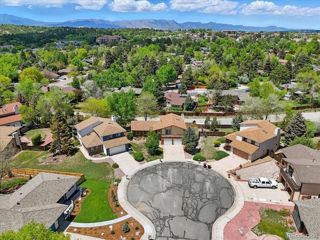 4150 Gleneagle Ct, Colorado Springs, CO 80909 - aerial view of residential area featuring a mountain backdrop