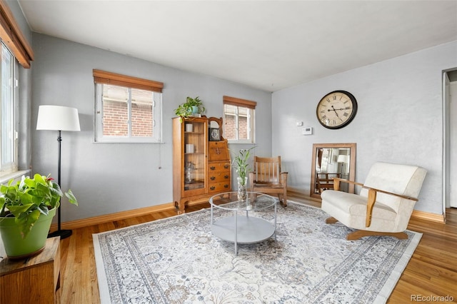 875 S Dale Ct, Denver, CO 80219 - sitting room featuring wood finished floors and baseboards