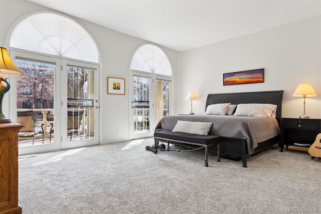 301 Garfield St Unit 1E, Denver, CO 80206 - carpeted bedroom featuring access to outside