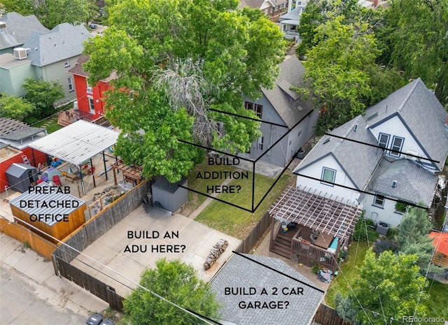 3254 Newton St, Denver, CO 80211 - aerial perspective of suburban area
