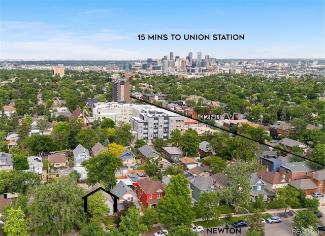 3254 Newton St, Denver, CO 80211 - view of urban area with property boundaries highlighted