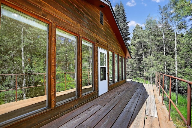 11701 Spruce Canyon Cir, Golden, CO 80403 - view of wooden deck