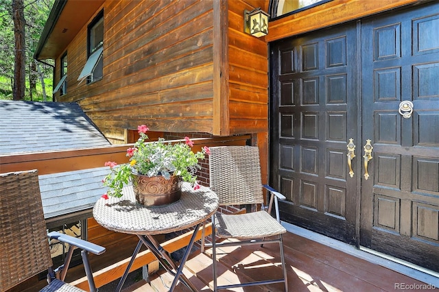 11701 Spruce Canyon Cir, Golden, CO 80403 - view of wooden deck
