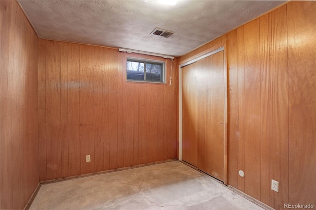 1720 S Balsam St, Lakewood, CO 80232 - below grade area with wood walls and visible vents