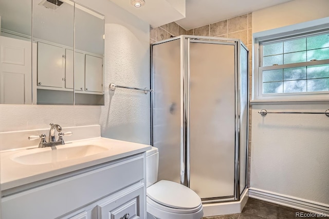 4664 S Zang St, Morrison, CO 80465 - full bath featuring a stall shower and vanity