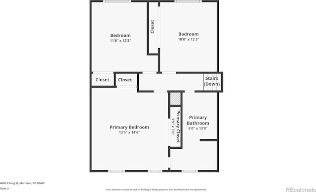 4664 S Zang St, Morrison, CO 80465 - view of floor plan / room layout