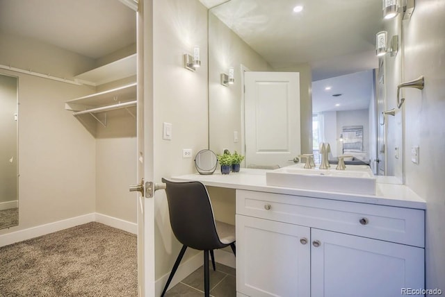 bathroom with vanity