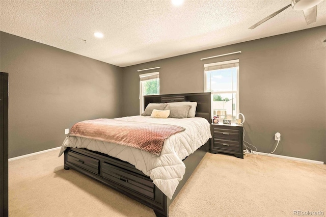 12234 W Saratoga Ave, Morrison, CO 80465 - bedroom featuring carpet flooring, a textured ceiling, and recessed lighting