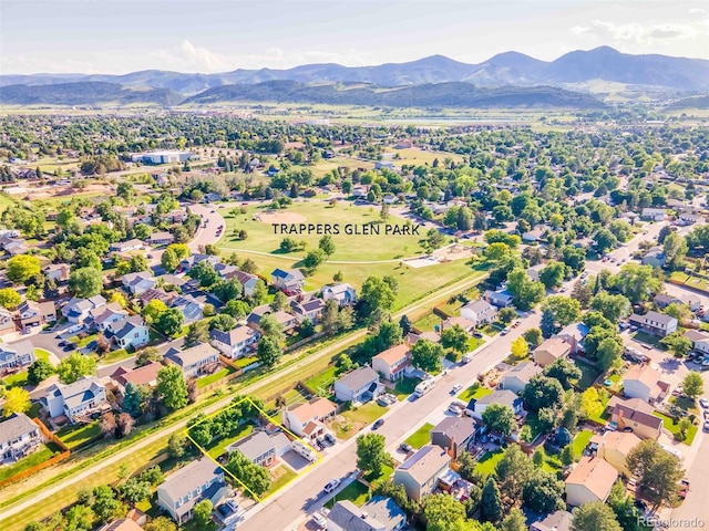 12234 W Saratoga Ave, Morrison, CO 80465 - bird's eye view of a mountainous background