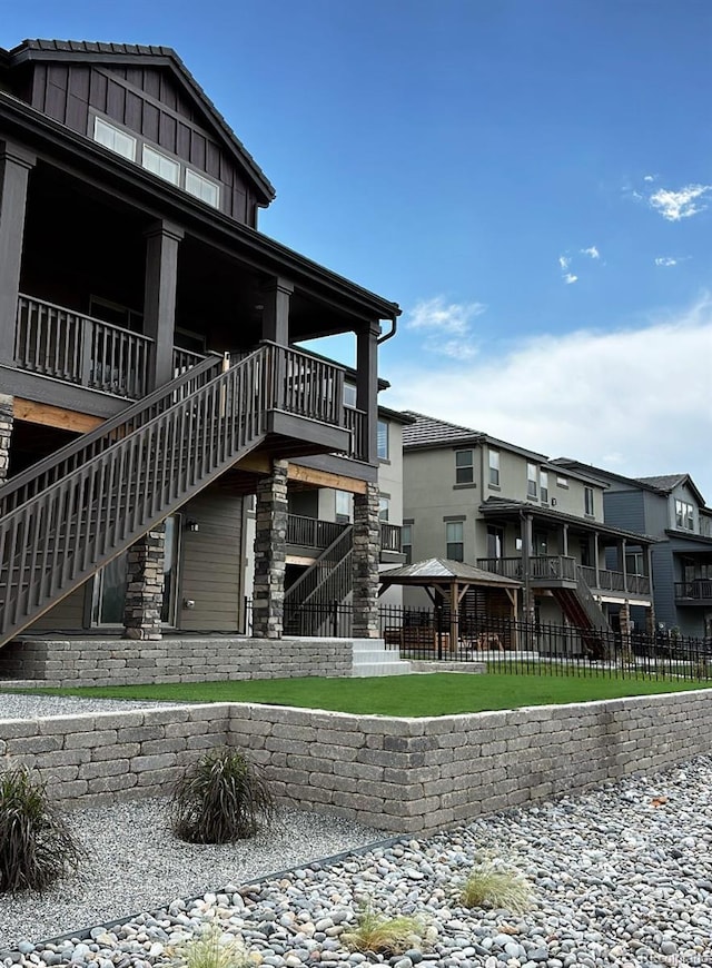 view of rear view of property