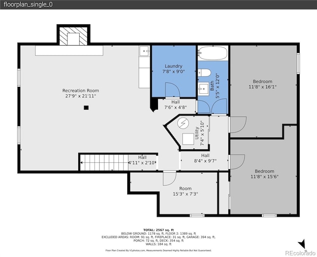 8357 Dudley Ct, Arvada, CO 80005 - view of room layout