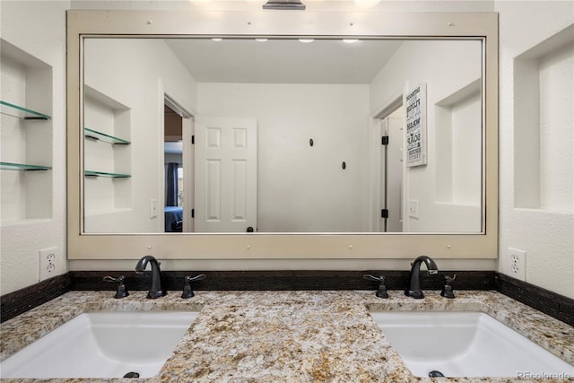 bathroom with vanity