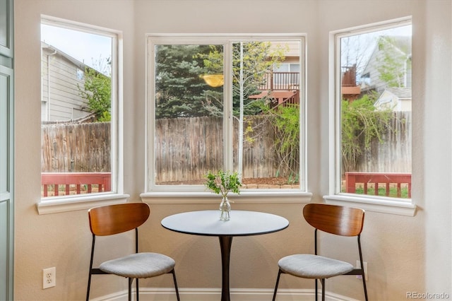 sunroom / solarium with a wealth of natural light