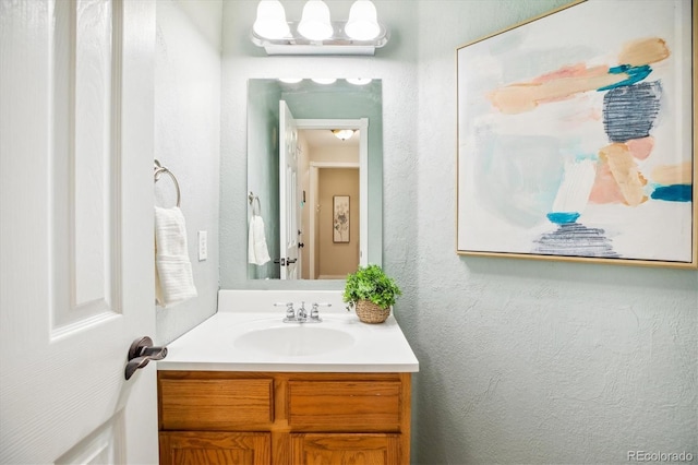 bathroom featuring vanity