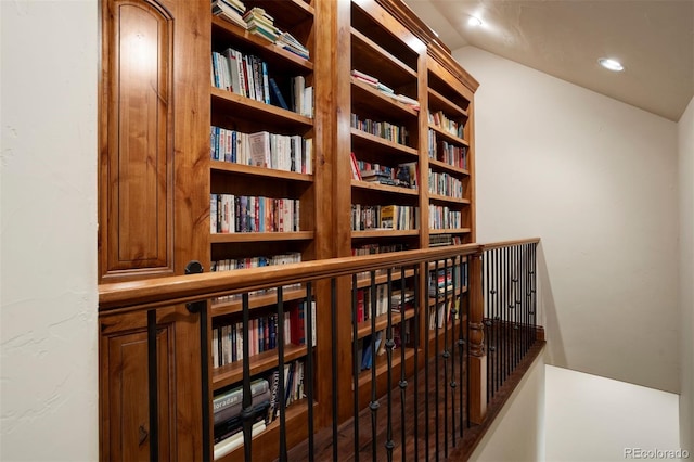 interior space with lofted ceiling