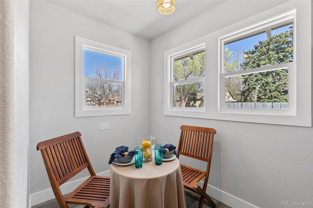1130 E Yampa St, Colorado Springs, CO 80903 - dining area with baseboards