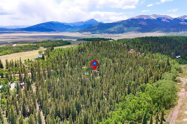 987 Boreas Cir, Jefferson, CO 80456 - view of mountain background with a heavily wooded area