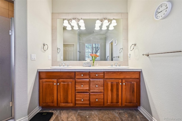 full bath with double vanity