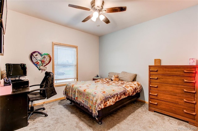 42919 Vista Rdg, Parker, CO 80138 - carpeted bedroom with an office area and a ceiling fan