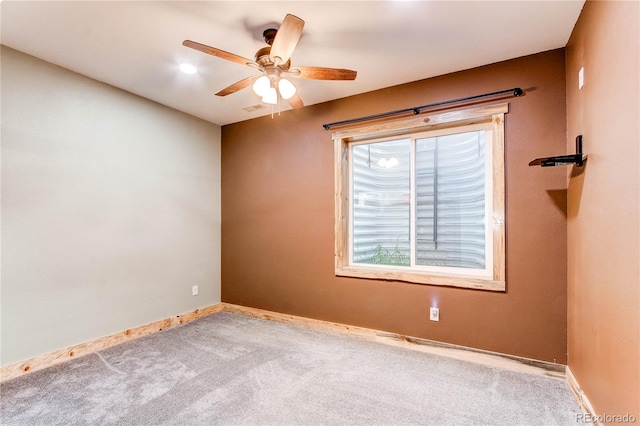 42919 Vista Rdg, Parker, CO 80138 - carpeted empty room with a ceiling fan and baseboards