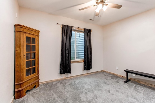 42919 Vista Rdg, Parker, CO 80138 - carpeted spare room featuring ceiling fan and baseboards