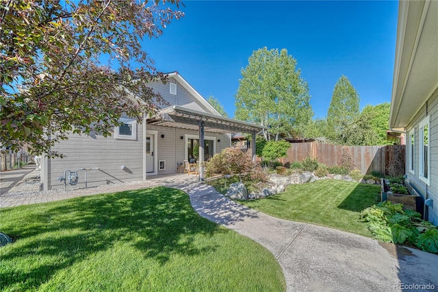 322 W Park Ave, Salida, CO 81201 - view of yard with a pergola and a patio