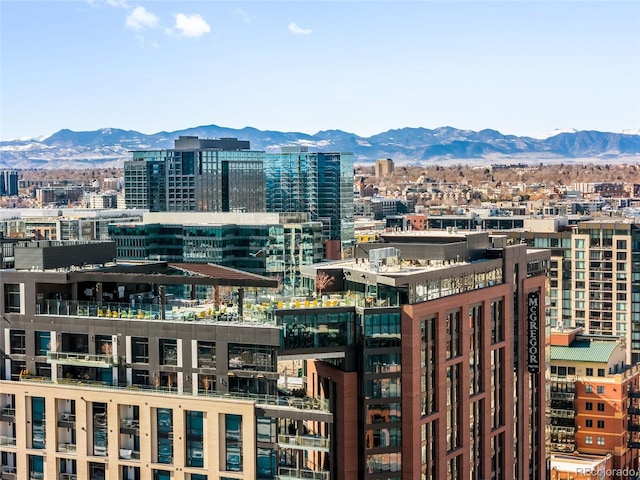 view of city with a mountain view