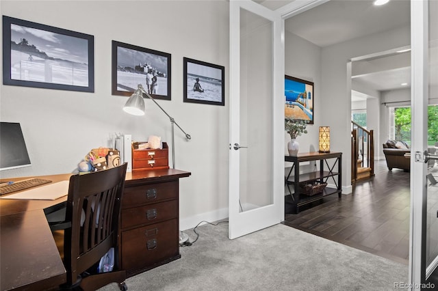 1867 W 137th Ln, Broomfield, CO 80023 - office with french doors and carpet