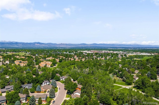 7308 S Steele Cir, Centennial, CO 80122 - aerial view of residential area featuring a mountainous background