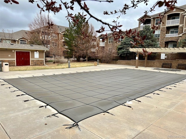 7440 S Blackhawk St Unit 2-106, Englewood, CO 80112 - community pool with a patio