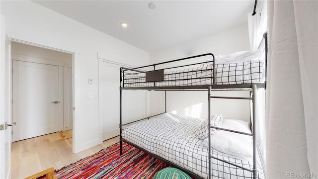 930 Blue River Pkwy Unit 622, Silverthorne, CO 80498 - bedroom with wood finished floors and recessed lighting