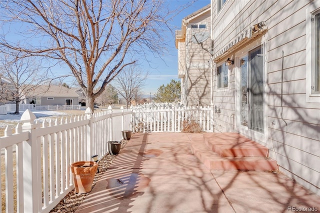 exterior space featuring fence