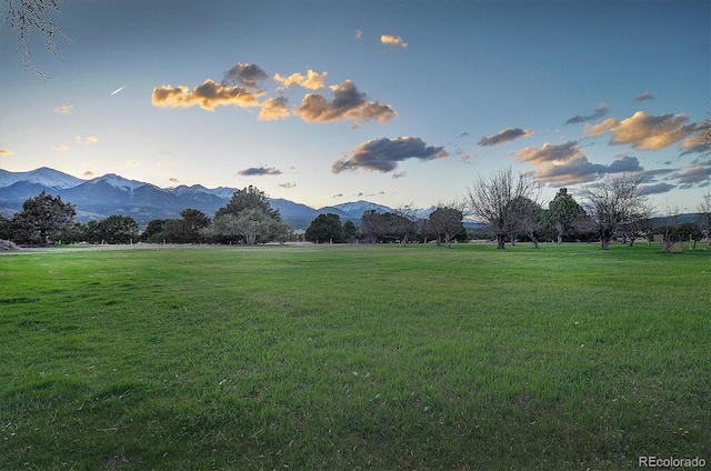 property view of mountains featuring a rural view