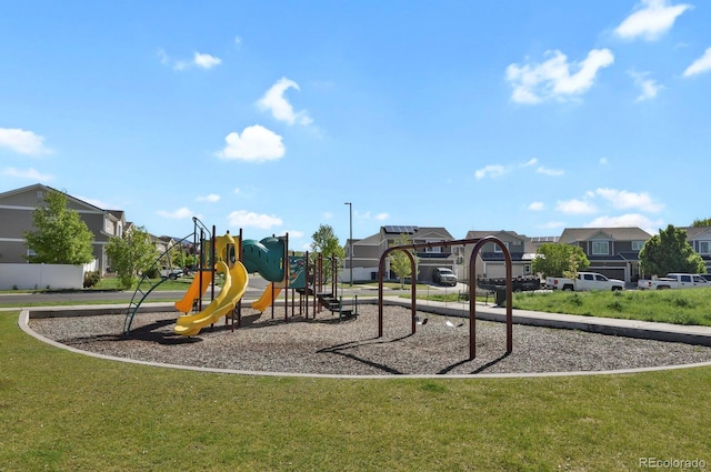20826 Robins Dr, Denver, CO 80249 - community jungle gym with a residential view and a yard