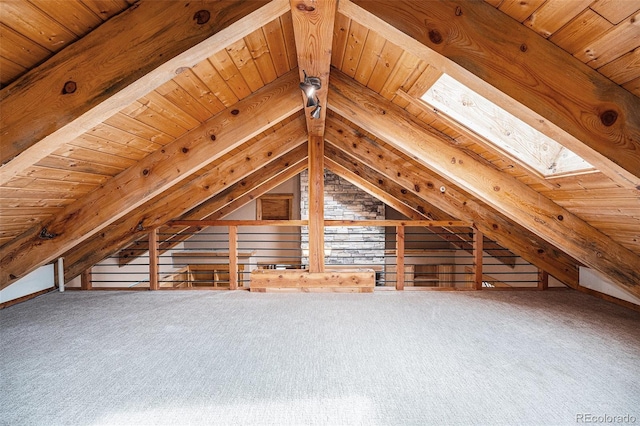 view of attic