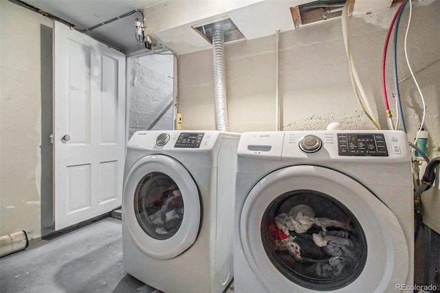 3764 N Raleigh St, Denver, CO 80212 - laundry area with washer and dryer