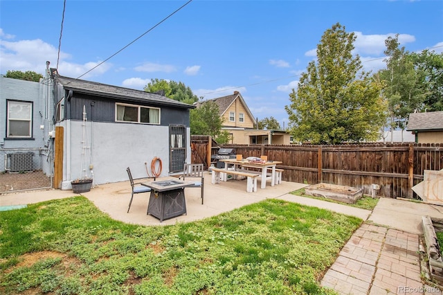 3764 N Raleigh St, Denver, CO 80212 - view of yard featuring a patio and a fire pit