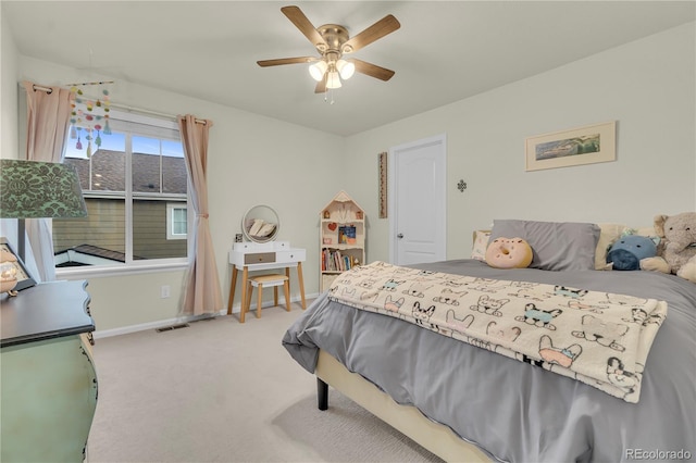4884 St Vrain Rd, Firestone, CO 80504 - bedroom featuring carpet flooring, baseboards, and ceiling fan