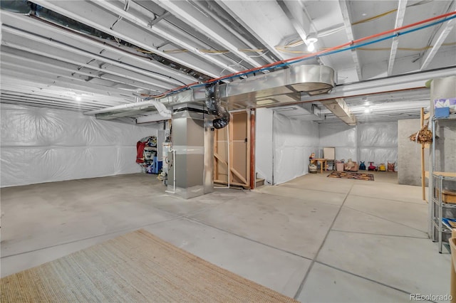 4884 St Vrain Rd, Firestone, CO 80504 - unfinished below grade area featuring heating unit