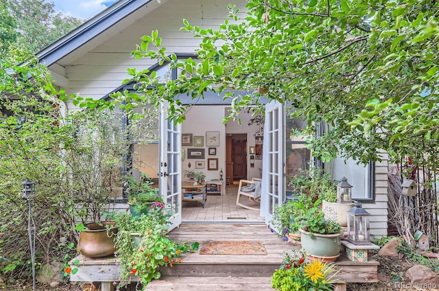 1580 Redwood Ave, Boulder, CO 80304 - entrance to property with a wooden deck